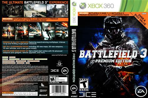 Battlefield 3 Premium Xbox 360 Custom Cover By Undertak3r487 On Deviantart
