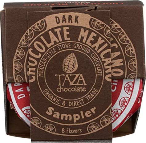 Taza Chocolate Organic Mexicano Disc Stone Ground Variety Pack Ounce Count Vegan
