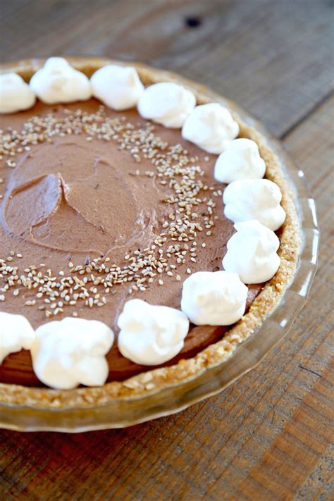 No Bake Tahini Chocolate Mousse Pie Kitchen Vignettes PBS Food
