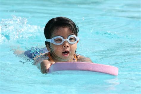 Child Swimming Stock Photo Image Of Happy Goggles Asian 6123184