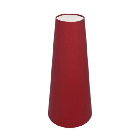 Bright Red Cotton Tall Tapered Lampshade Lampshade Barn