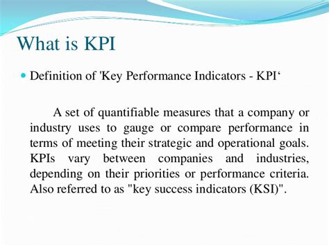 Key Performance Indicator Kpi Definition And Resources My XXX Hot Girl