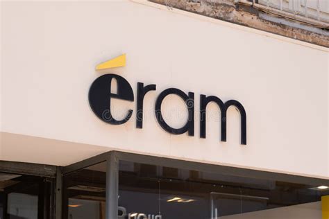Eram Sign Text Store And Logo Brand Shop On Facade Boutique Footwear