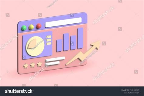 Business Success Graph Marketing Chart Isolated Stock Illustration