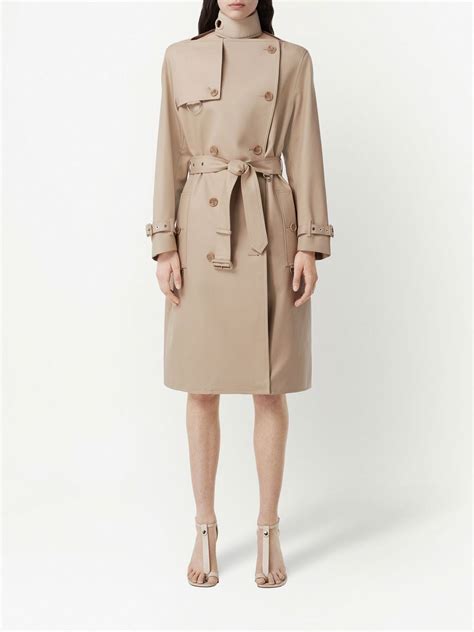 Burberry Double Breasted Trench Coat Farfetch