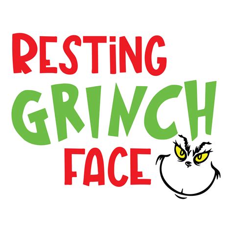 Resting Grinch Face Png Grinchmas Png Grinch Face Png Inspire