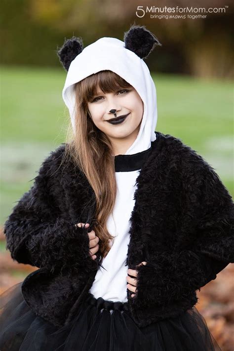 Diy Panda Bear Halloween Costume 2 5 Minutes For Mom