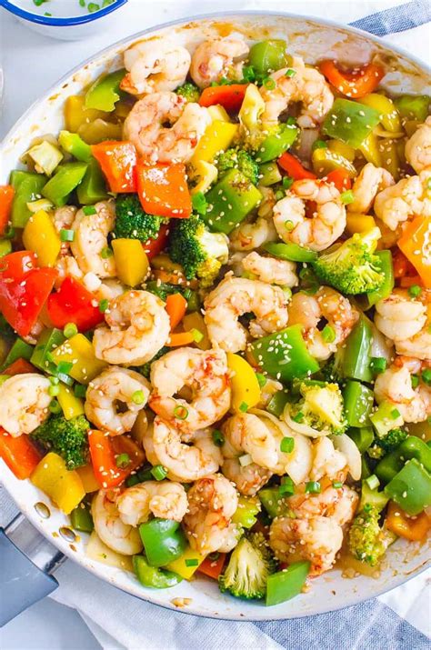 BEST EVER Shrimp Stir Fry - iFOODreal.com