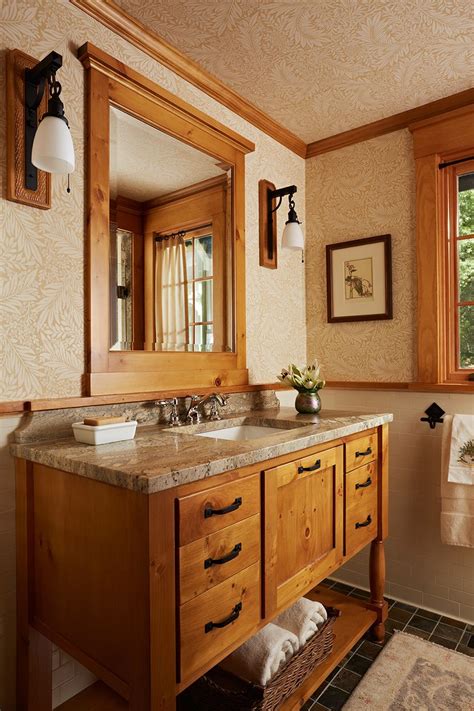 Bathroom In A Cabin Craftsman Bathroom Craftsman Style Bathrooms