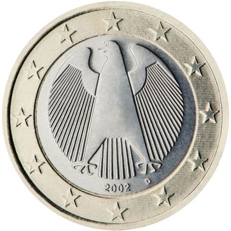 Germany 1 Euro Coin 2002 D - euro-coins.tv - The Online Eurocoins Catalogue