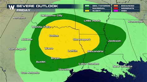 Southern Severe Weather Threat On Friday Weathernation