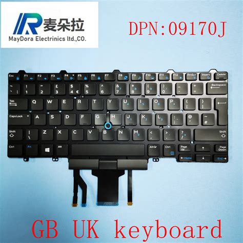 Ukgb Backlight Keyboard For Dell Latitude E5450 5470 5480 5490 E7450