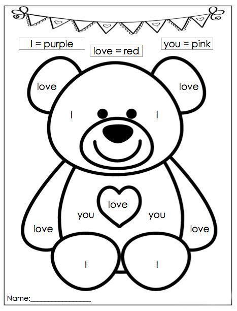 Valentines Coloring Pages Printable Color By Number