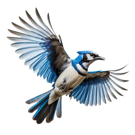 Beautiful Flying Blue Jay Transparent Background Bird Beautiful