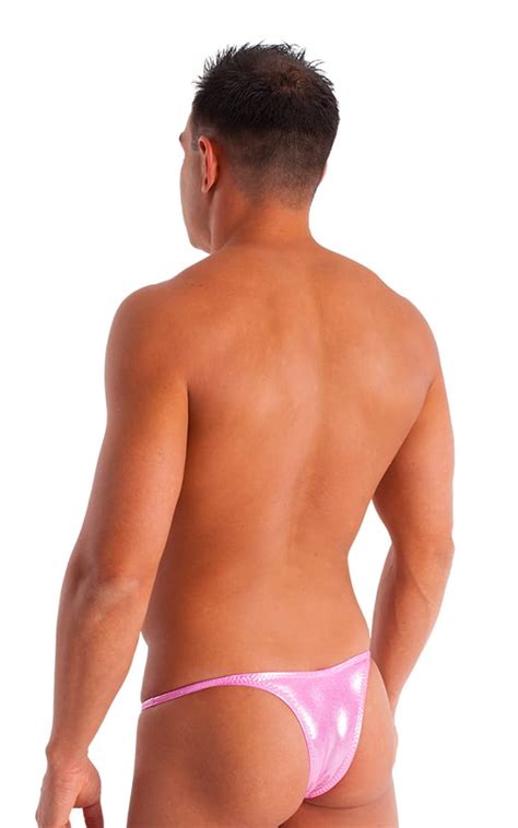 Mens Micro String Bikini Swimsuit In Mystique Bubblegum Pink