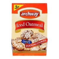 Enriched bleached flour (bleached wheat flour, niacin, reduced iron, thiamine mononitrate, riboflavin, folic acid), sugar, vegetable oil (contains one or more of the following: Archway Cookies Are The Epitome Of Cookie Excellence!