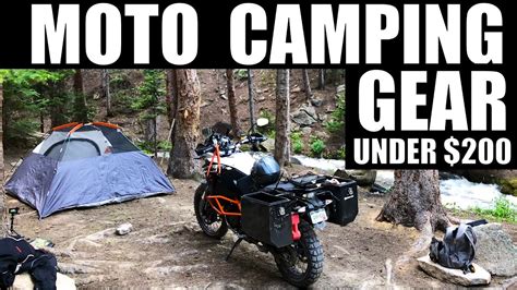 2023 Motorcycle Camping Gear Setup Under 200 Evercountryside