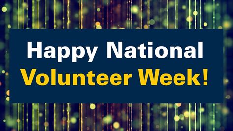 Happy National Volunteer Week 2023 Youtube