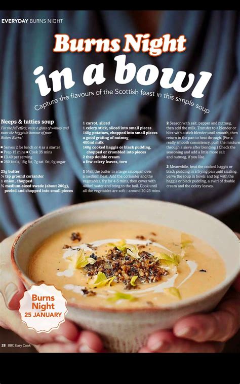 Top with the pickled neeps and put the crispy potato alongside. Neeps and tatties soup | Recipes, British food, Food