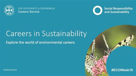 Careers In Sustainability 2018 Youtube