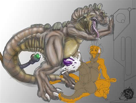 Rule 34 Anal Balls Bondage Cum Dinosaur Docking Eyes Closed Fangs Gay Male Open Mouth Penis