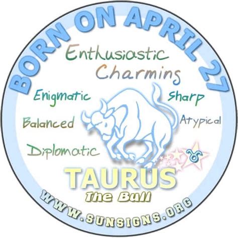 April 27 Birthday Horoscope Personality Sun Signs