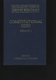 THE COLLECTED WORKS of Jeremy Bentham: CONSTITUTIONAL CODE, VOL. 1 by ...