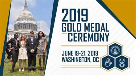 2019 Gold Medalist Information Congressional Award