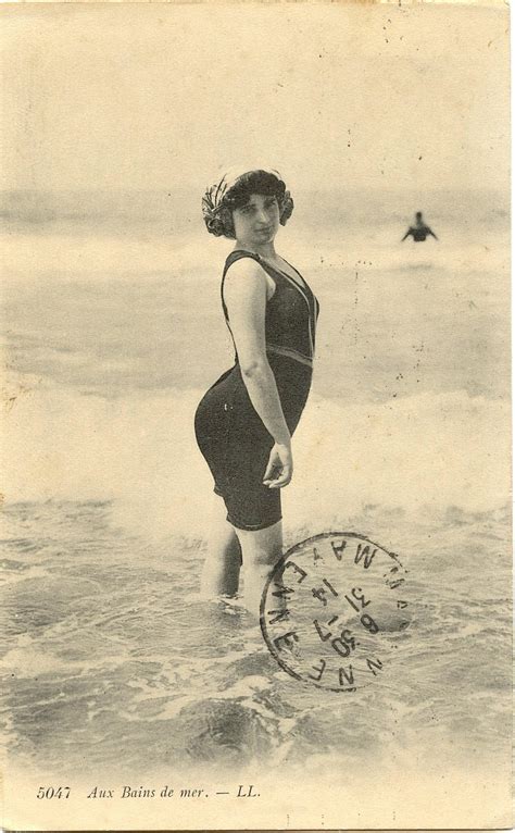 Lot Antique Vintage On The Beach Pin Up Postcard 1900s 1910s