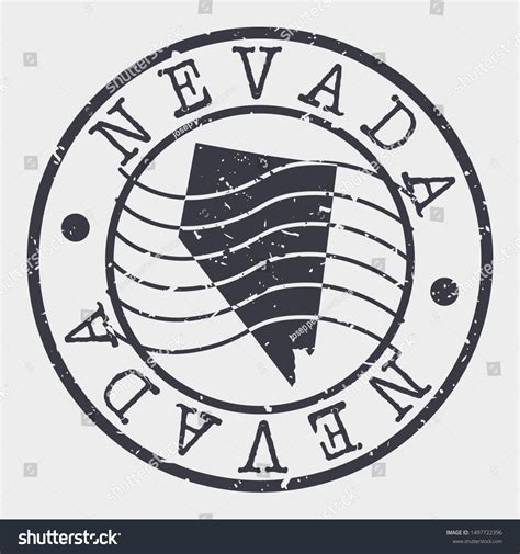 Nevada Stamp Postal Map Silhouette Seal Royalty Free Stock Vector