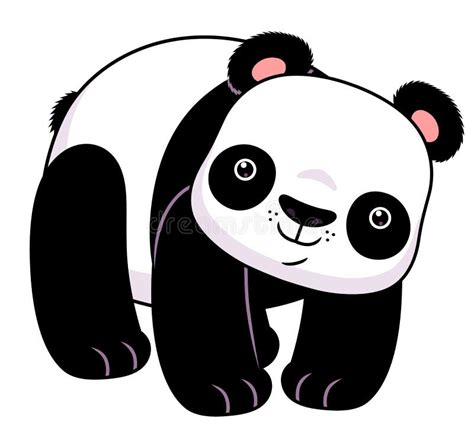 Cartoon Panda Standing Stock Vector Illustration Of Panda 79838065