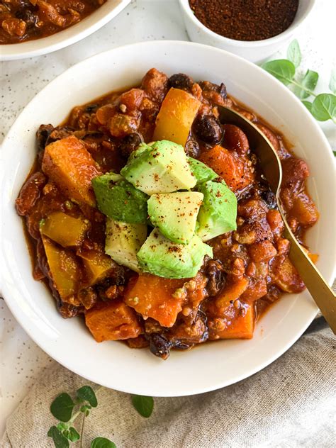 Healthy Turkey Sweet Potato Chili Instant Pot Slow Cooker Recipe