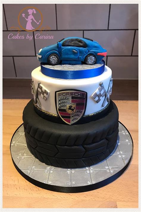 Blue Porsche Cake Decorated Cake By Cakes By Carina Cakesdecor
