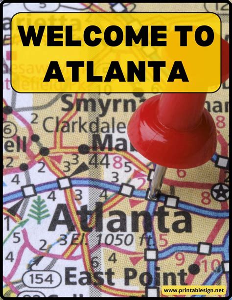 Welcome To Atlanta City Sign Pdf Free Download In 2022 City Sign