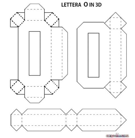 Molde Letra O 3d Para Imprimir Gratis Letras Do Alfabeto Ver E Fazer