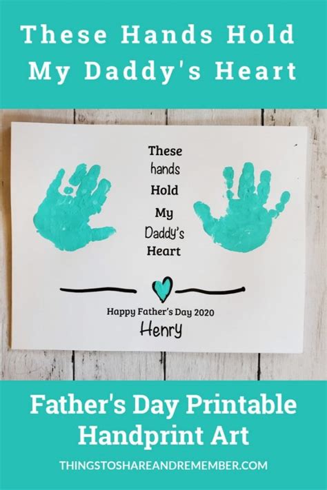 Fathers Day Handprint Printable Printable Templates
