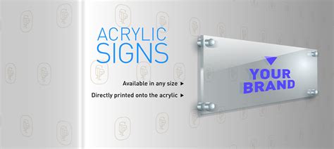 Acrylic Signs Printed Acrylic Sign Gold Image Printing