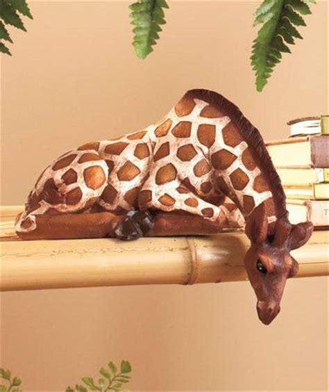 💡 how much does the shipping cost for giraffe statue home decor? SAFARI ANIMAL DETAILED ZEBRA GIRAFFE DEER SHELF SITTER ...