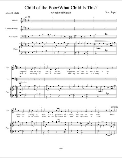 Child Of The Poorwhat Child Is This Sheet Music For Violin Piano
