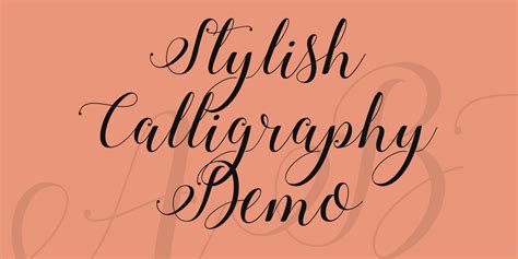 Steady script #fontdesign #font #graphicdesign #calligraphic #graphics #calligraphy #alphabet #font #calligraphyfont #font #signature #scriptfont #calligraphicfont #design #typography #typeface. Stylish Calligraphy Demo Font · 1001 Fonts