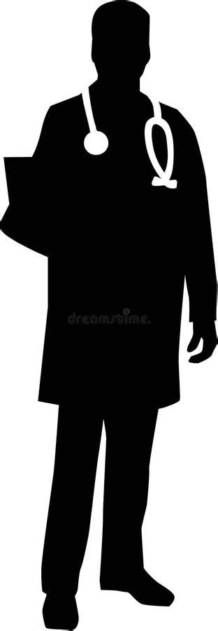 Doctor Silhouette Vector Stock Vector Illustration Of Vector 107097226
