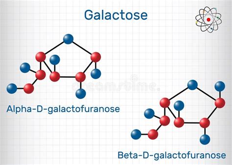 Galactose Alpha D Galactopyranose Bêta D Galactopyranose Molécule De
