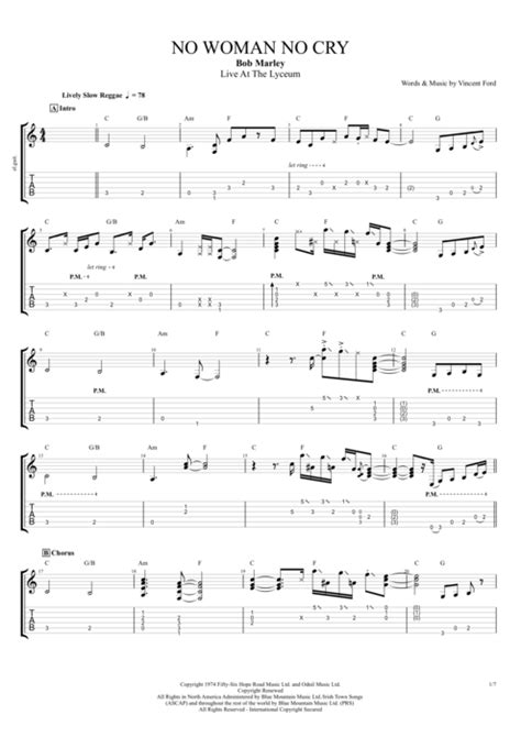 Em we gonna chase, am those crazy baldheads, em am chase them crazy, em chase those, am crazy baldheads, em am out of town. No Woman, No Cry by Bob Marley - Full Score Guitar Pro Tab ...