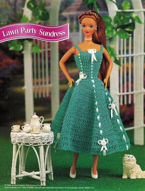 Pin By Caper Crafts On Doll And Toy Patterns Crochet Doll Dress Sundress Pattern Doll Dress