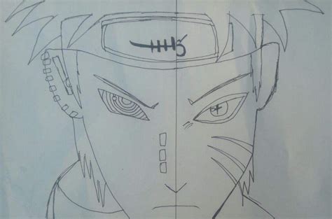 My New Drawing Of Pain And Naruto Naruto Amino