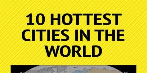 10 hottest cities in the world by katefraser9 infogram