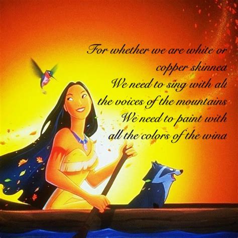 Disney's take on this historical confrontation between european settlers and native americans follows the paths of two future lovers. Princess Pocahontas Quotes. QuotesGram