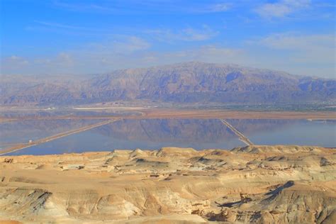 Desert Landscape Mountains Dead Sea Wallpaper Coolwallpapersme