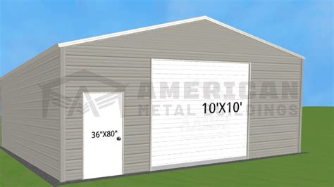 24x30 Metal Garage Structure Amb