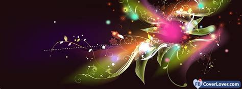 Colorful Flower Colorful Facebook Cover Maker